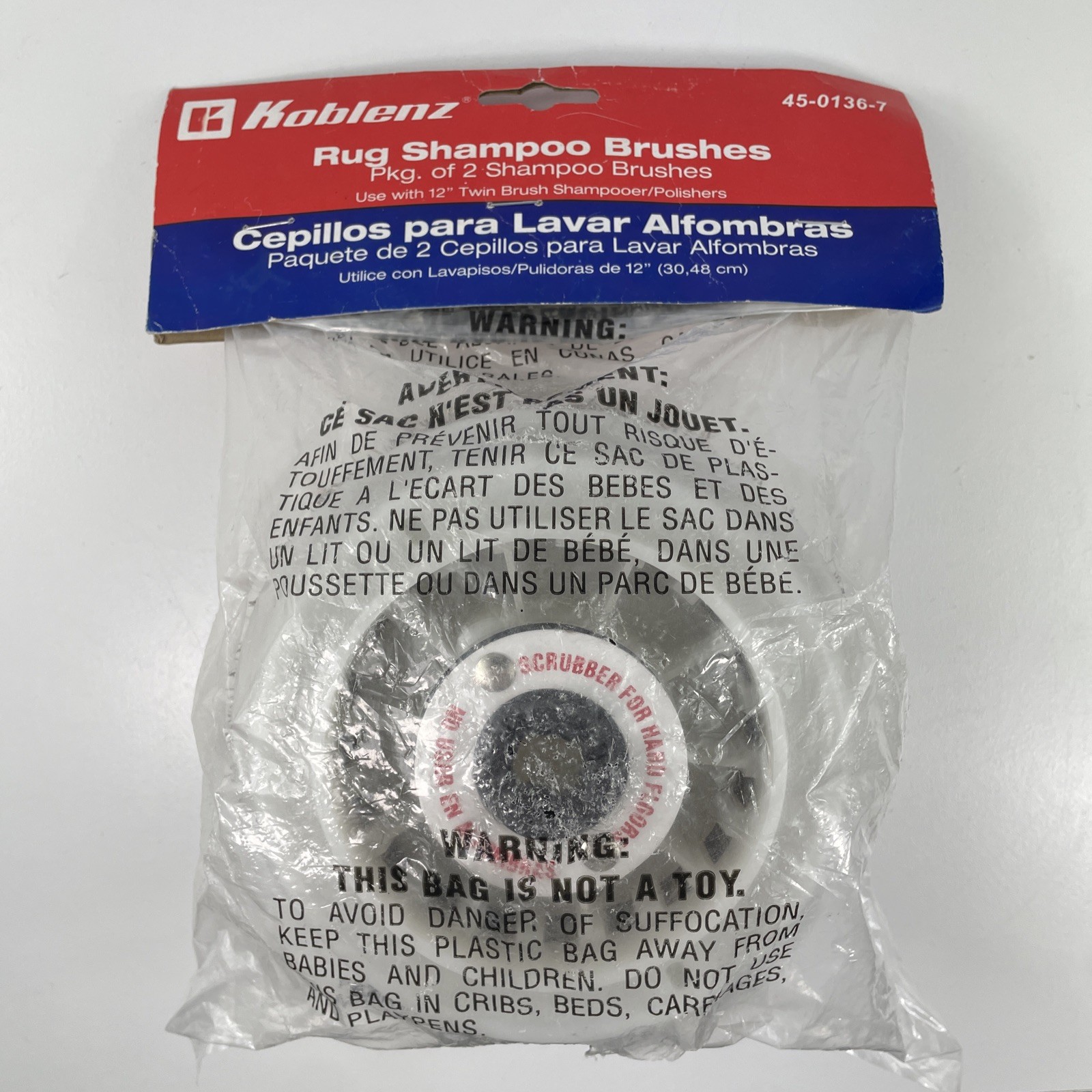 Koblenz 2 pack, 45-0136-7 Koblenz And Regina, Polishing Brush Shampoo Carpet