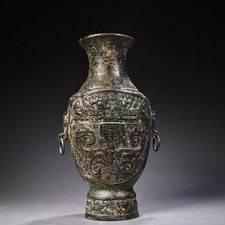 Old Rare Bronze Vase L06