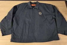 Red Kap Jacket Mens 3XL Black Full Zip Cooks Coffee Company Embroidered Workwear