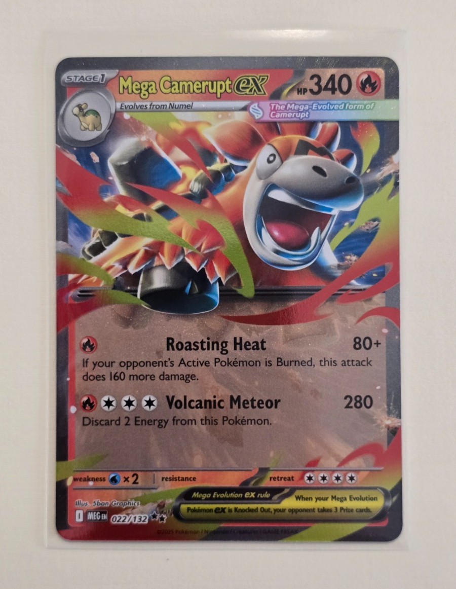 Mega Camerupt ex 022/132 Me01: Mega Evolution Holo