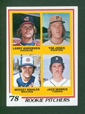 1978 Topps Baseball Card - #703 Rookie Pitchers Jack Morris, NM+