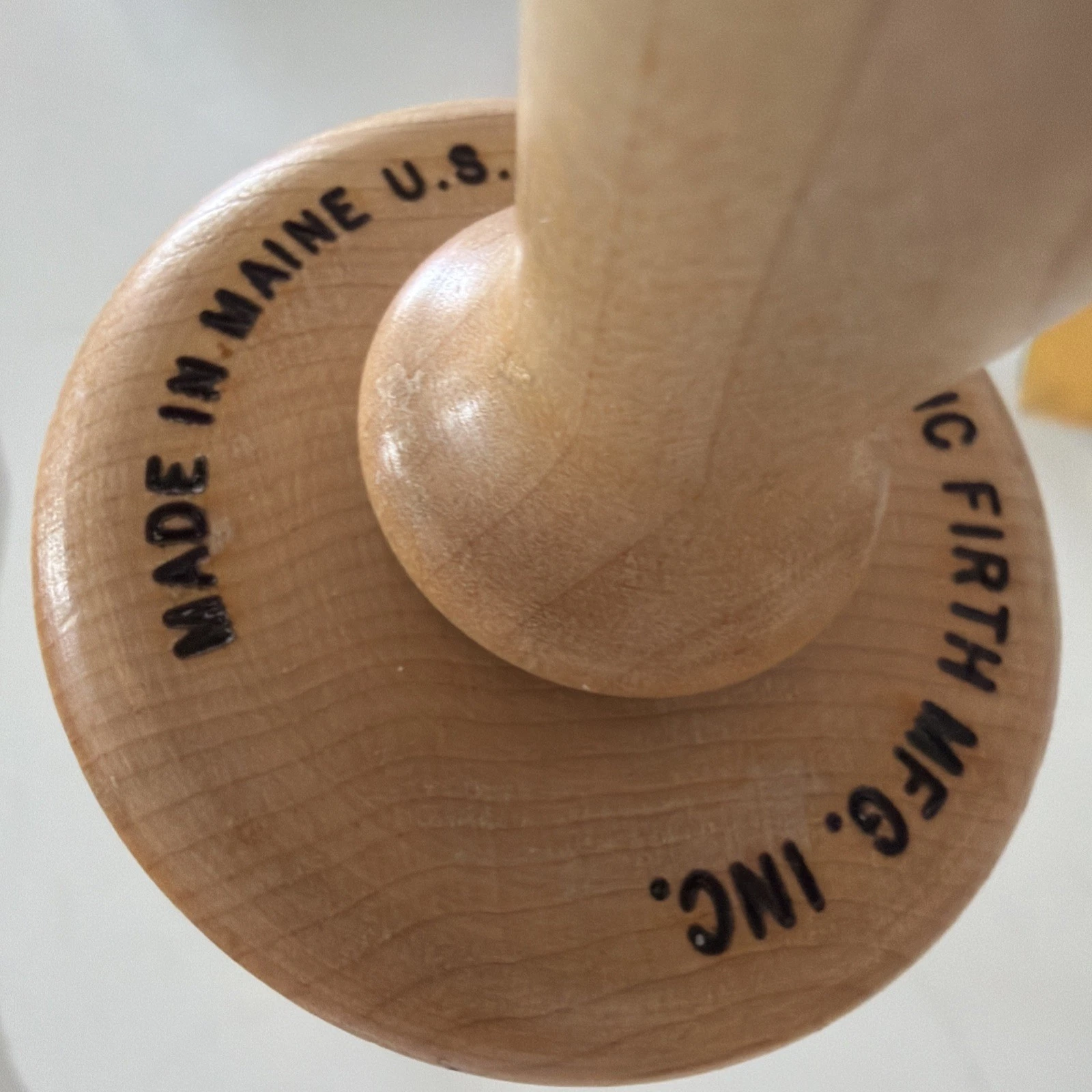 Large Vintage Vic Firth Mfg Inc Solid Maple Rolling Pin 21" Made in Maine USA