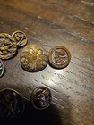 ANTIQUE METAL BUTTONS COLLECTION RARE Flowers,bee,dog,bird,etc Lot Of 11 — photo 2