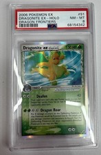 2006 Pokemon EX Dragonite EX-Holo Dragon Frontiers 91/101 Delta Species PSA 8