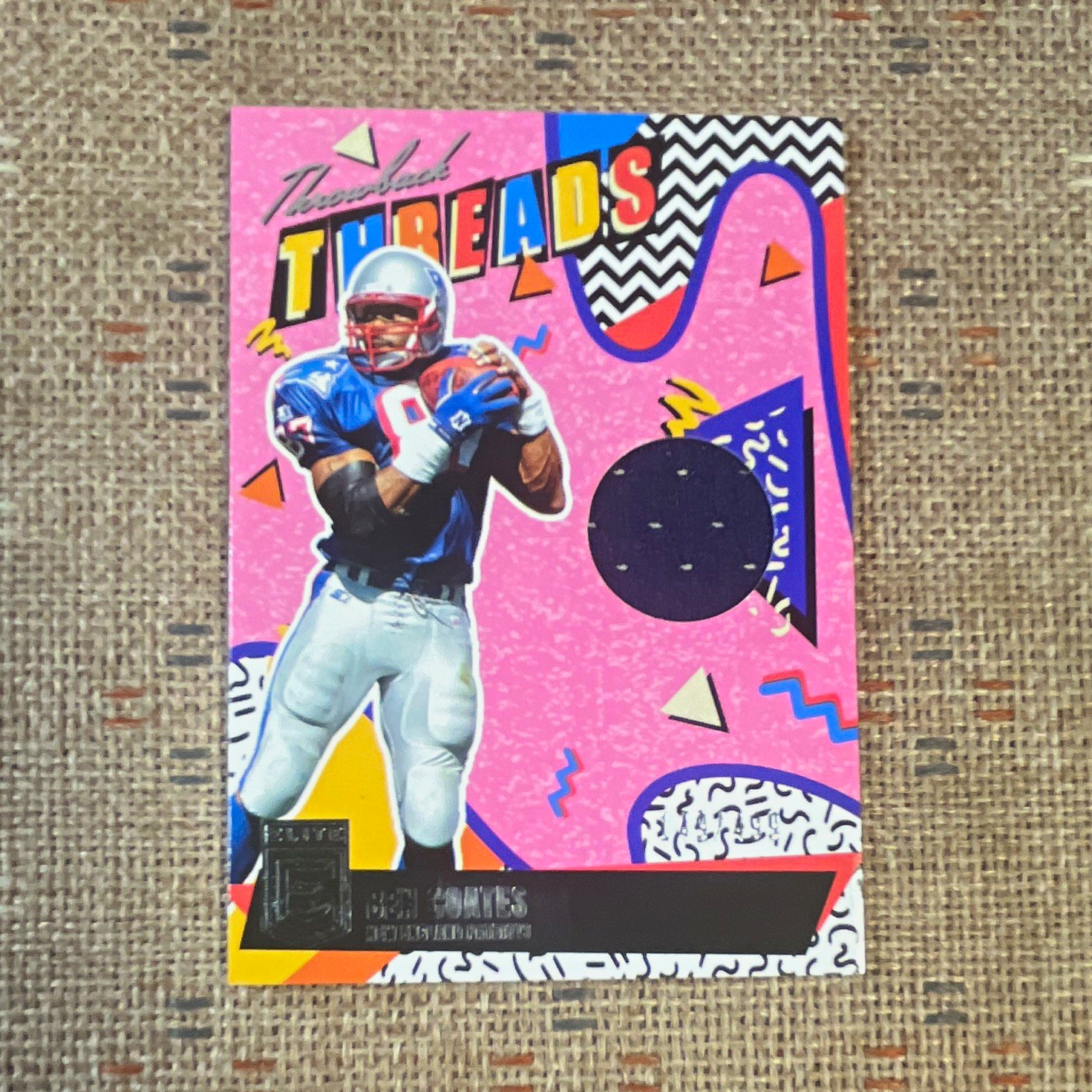 Panini 2025 Donruss Elite Football Ben Coates Patriots Throwback Threads 149/499