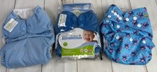 New Bum Genius 4.0 Moonbeam Blue Pocket Snap Cloth Diaper  2 More Lot