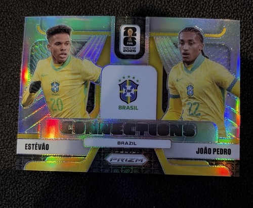 Estavao & Joao Pedro 2026 Panini Prizm World Cup Connections Silver Prizm #15