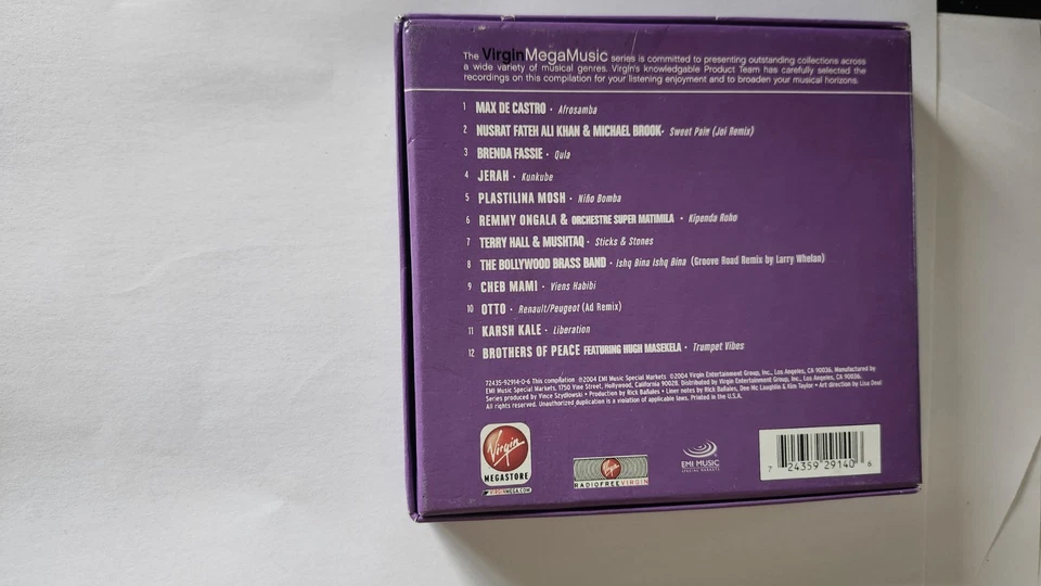 Various - Virgin Mega Music Global Beats CD ** Free Shipping** - Imagem 3 de 3