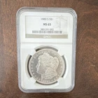 1880 S Morgan Dollar NGC MS 65 San Francisco Silver $1 Coin 3801291-002