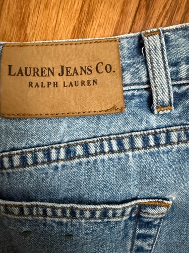 Lauren Jeans Co. by Ralph Lauren Women Shorts Denim 8 Blue Cotton - Picture 10 of 10