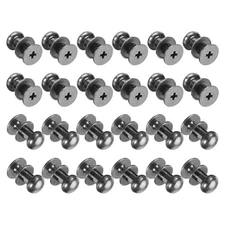 24pcs 0.26'' x 0.31'' Mini Round Knobs, Small Drawer Pulls, Gray