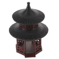 Bonsai Pavilion Statue: Mini Asian Garden Figurine Ornament - Chinese Style