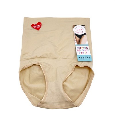 Assets by Spanx Women's Beige Shaping High-Waist Panty Size Medium