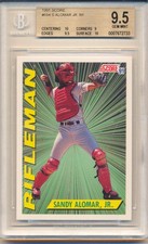1991 Score Sandy Alomar,Jr. (Master Blaster) (#694) BGS9.5 Subs 2-10's/1-9.5/1-9