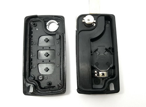 3Tasten Spare Key Housing Folding Bowl for Peugeot 207 307 407 308 - Picture 2 of 3