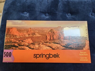 Springbok 500pc Puzzle 2000 Factory Sealed Panoramic Canyon Park Utah Landscape 
