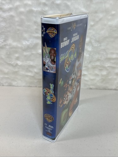 SPACE JAM Vintage VHS Tape Michael Jordan White Clam Shell Case Bugs Bunny Taz - Picture 3 of 10