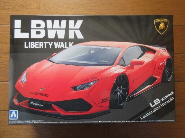 AOSHIMA 1/24 LBWK LIBERTY WALK Lamborghini Huracan Model Kit Japan
