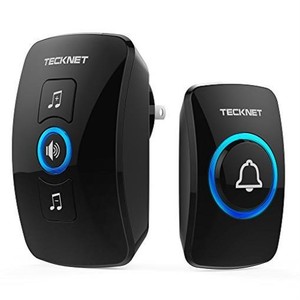 Wireless Doorbell Tecknet Remote Waterproof Plug In Door Image Is Loading Wireless Doorbell Tecknet Remote Waterproof Plug In
