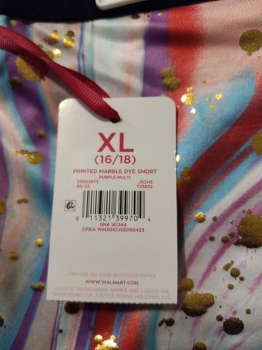 Girls CUTE Justice Fashion Active Shorts (Size XL 16-18) BRAND NEW W TAGS - Picture 4 of 4
