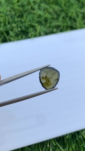 4.50 Carats Natural Raw Tourmaline Slice Congo Africa . - Picture 2 of 9