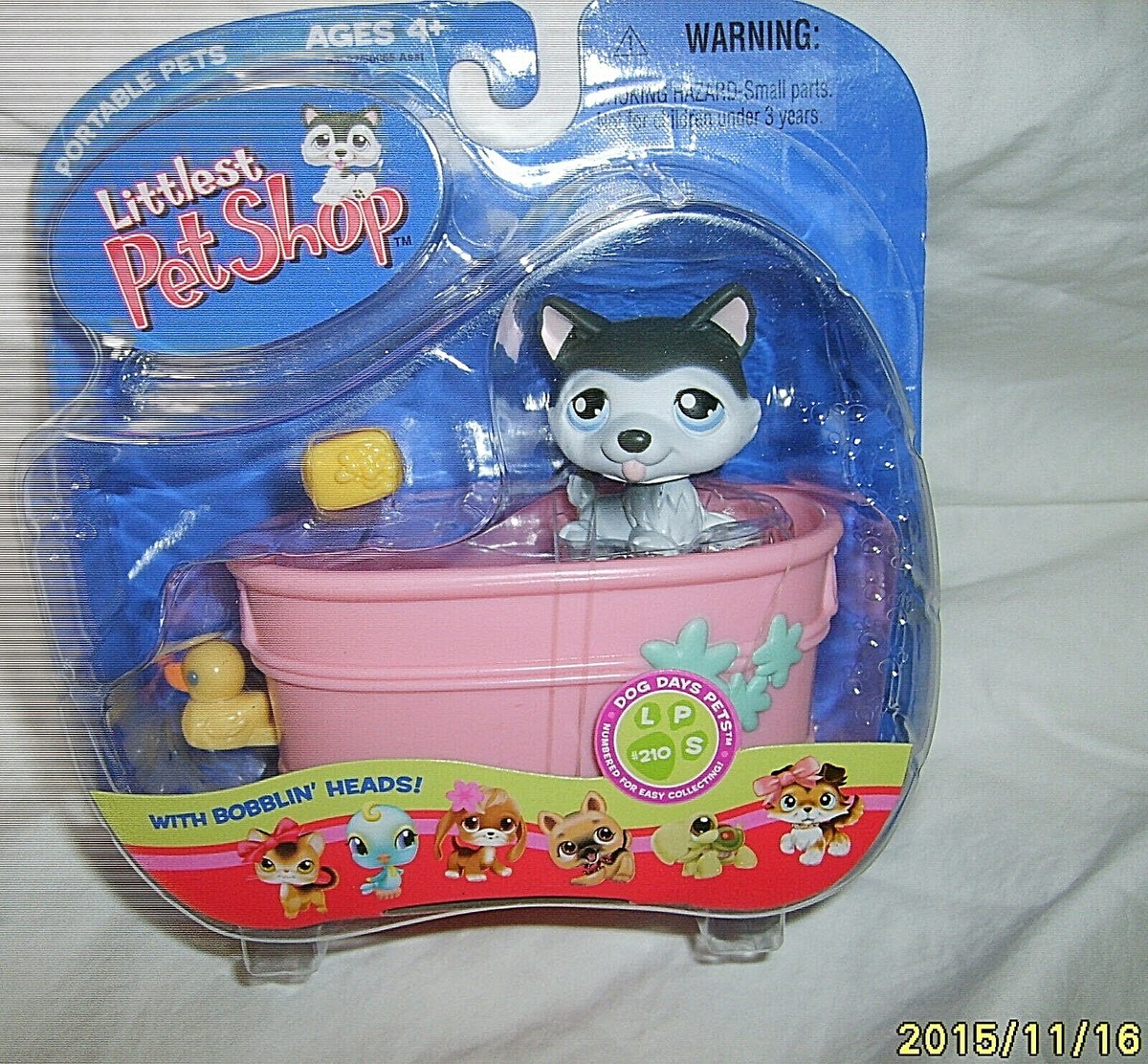 Figurine Littlest Pet Shop Husky #1046 - Hasbro - Occasion