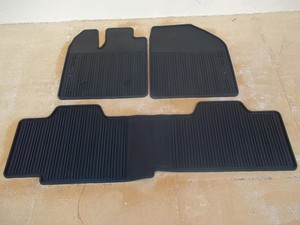 2012 2013 2014 Ford Edge All Weather Floor Mat 3 Piece Set Black