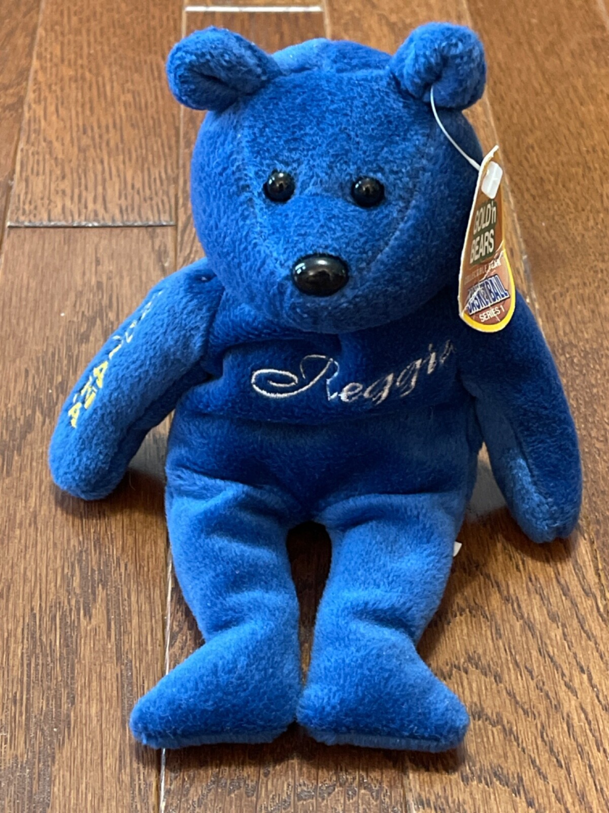 Gold'n Bear Stuffed COLLECTIBLE Toy 1999 Vintage Reggie Miller Indiana Pacers