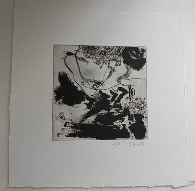 Abstract Contemporary 1986 Artists Proof Signed Print Caroline Jupp