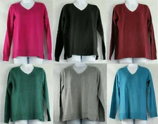 Karen Scott Women's V-Neck Lightweight Pullover Sweater, Assorted Colors