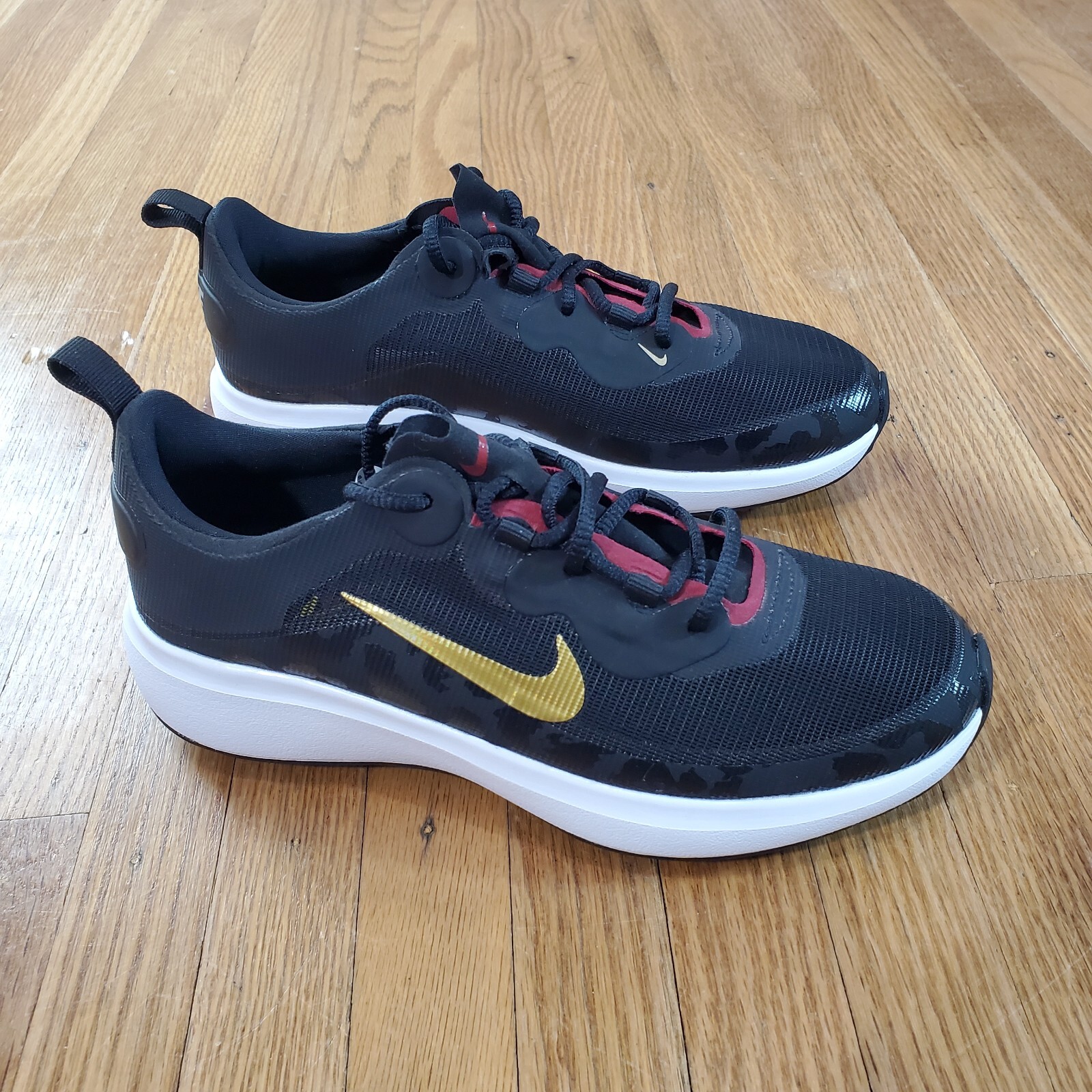 Womens Sz 5 Black Lace Up Da4117-001 New Nwob