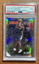 2019 Hoops Premium Stock Zion Williamson Get Out The Way - Holo PSA 9