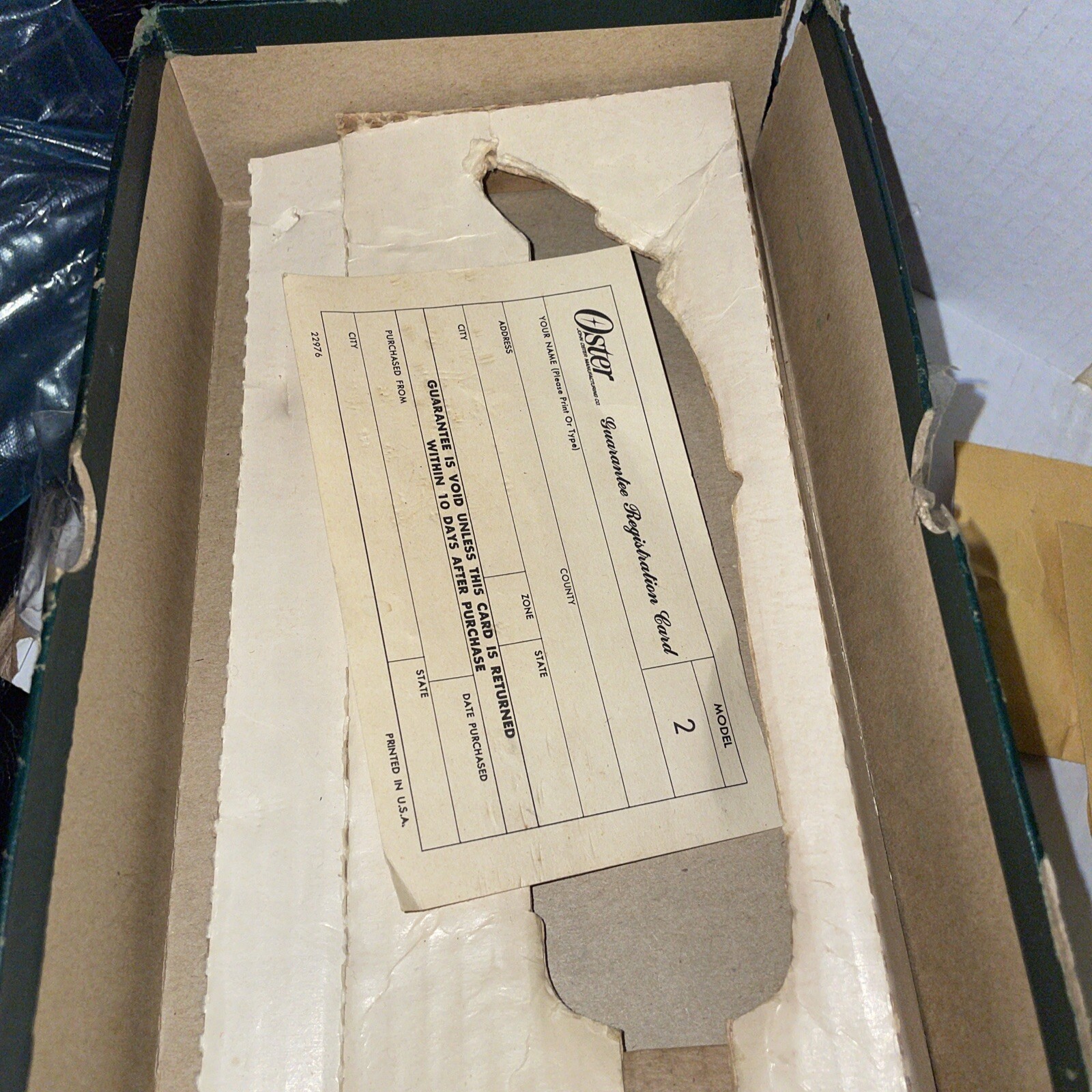 Vintage Oster Model A2 Small Animal Clipper with 2 Size Clippers w