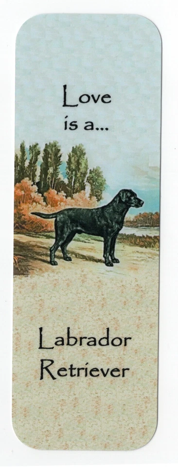 K9-KARDS LABRADOR RETRIEVER BEAUTIFUL DOG BOOKMARK SAME IMAGE BOTH SIDES GREAT GIFT