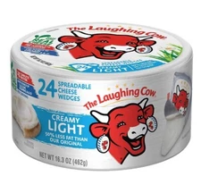 The Laughing Cow Creamy Light Spreadable Cheese Wedges, 24 ct.