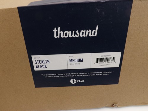 thousand Stealth Black Bicycle skateboard Helmet & anti-theft guarantee- SIZE M - Picture 17 of 20