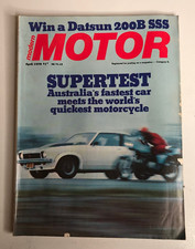 Motor Manual Apr 1978 Car Magazine (Poster Inside)