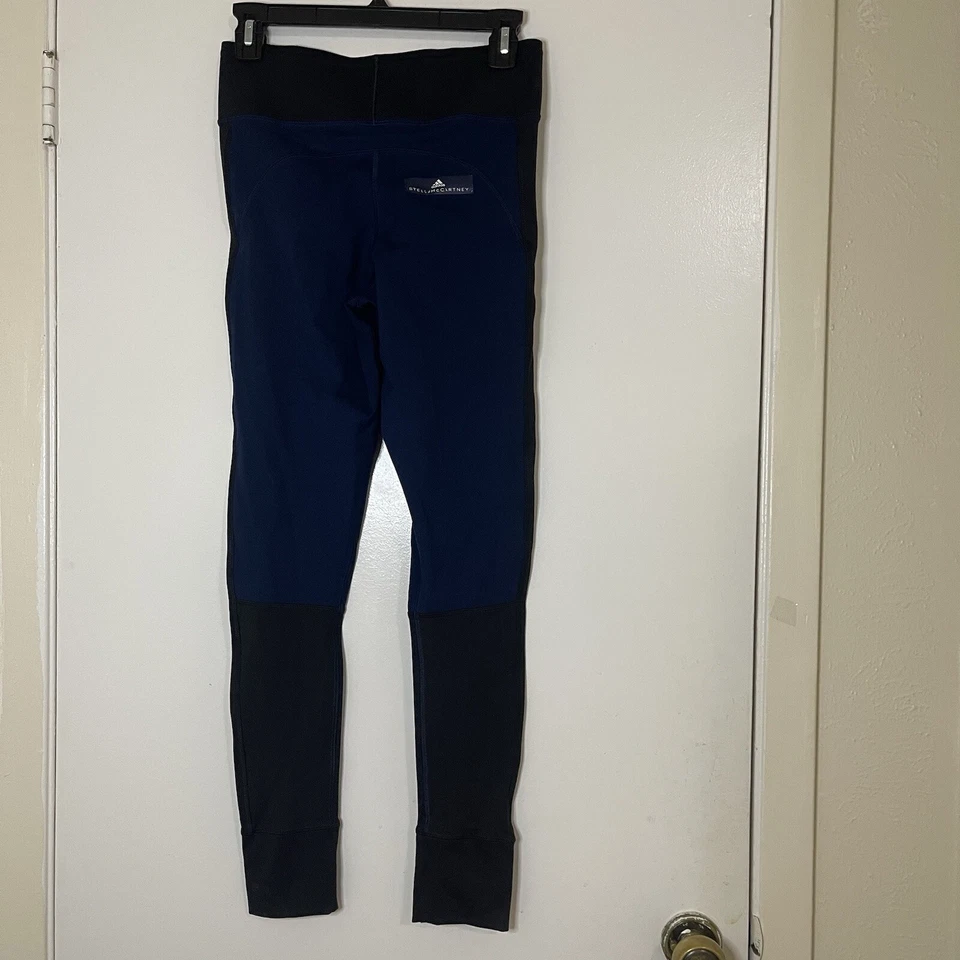 Stella McCartney Navy black colorblock 7/8 workout leggings size small - Image 4 of 4