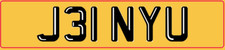 JENNY U Registration Number Plate JEN YU Jenny's JENNIE Jennifer UNDERWOOD Upton