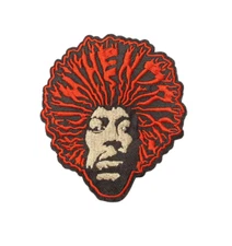 Jimi Hendrix Rock Music Patch, Iron On/Sew On