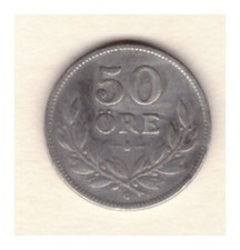 50 &Ouml;re, 1931, (S), Gustaf V., Schweden