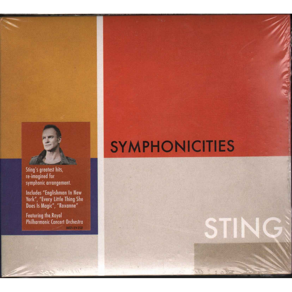 Sting ‎CD Symphonicities / Deutsche Grammophon ‎– 274 2537 Digipack Sealed
