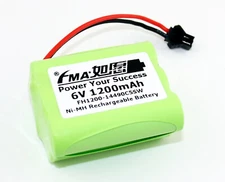 6V Ni-MH 1200mAh Rechargeable Battery for 80 Led Solar Light Luminous Voice Toy