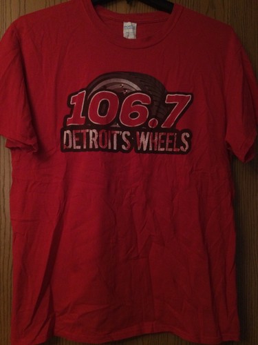 106.7 - Detroit’s Wheels - Red Shirt - L - Port & Company