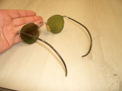 Vintage B&L Ful-Vue 23 Green Lens Safety Glasses & Case Steampunk sunglasses - Picture 4 of 11