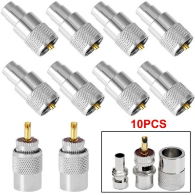10pcs RG8x Coaxial Cable PL259 Stecker Bis 6mm Kabel für RG8U RG58-3