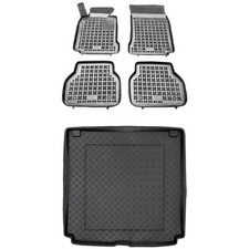 RX07042104-1 Satz Fußmatten und PE Kofferraumwanne für BMW 5 E39 1996-2004 Kombi