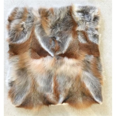 100% Real Fox Natural Fur Pillow Cushion Cover Pillowcase 16''x16'' Cushion Case