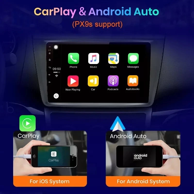 RADIO 2 DIN ANDROID PER VOLKSWAGEN POLO USB WI-FI GPS BLUETOOTH CARPLAY 2/32 - Immagine 2 di 4