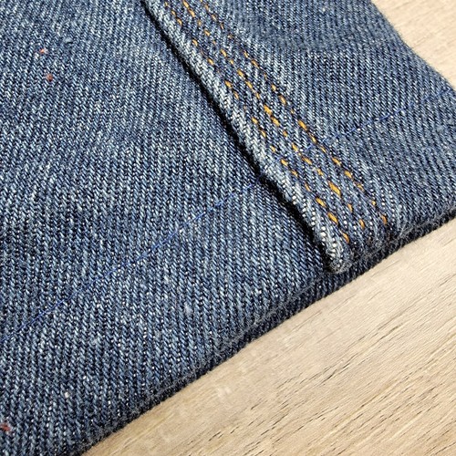 Jeans uomo Duluth Trading Co. foderato in flanella isolato denim 42x32 orlato a 30" - Foto 11 di 11